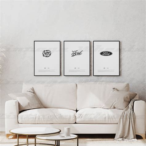 Chevrolet Corvette Logo Evolution Poster Iconic Insignias - Etsy