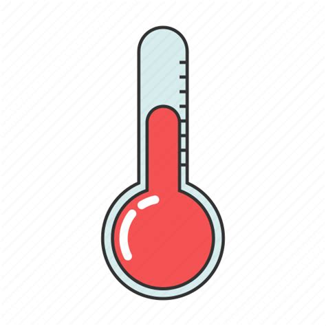 Celsius Mild Temperature Thermometer Weather Icon