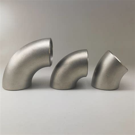 SUS316L Pipe Fitting Butt Welding Seamless 1 5D Stainless Steel 90