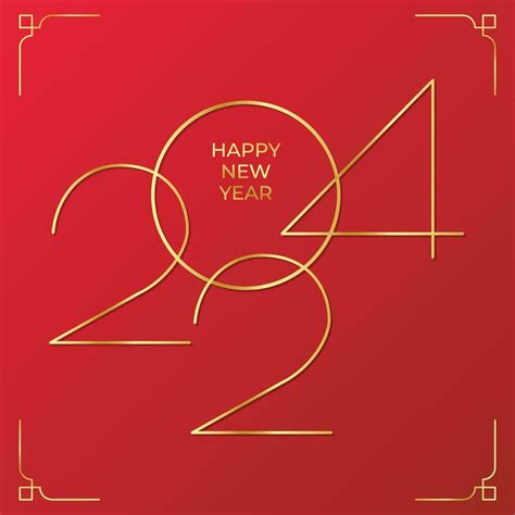 Happy New Year 2024 Design Colorful Premium Vector Design For Poster