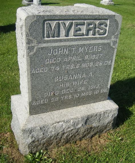 John Thomas Myers 1852 1927 Find A Grave Memorial