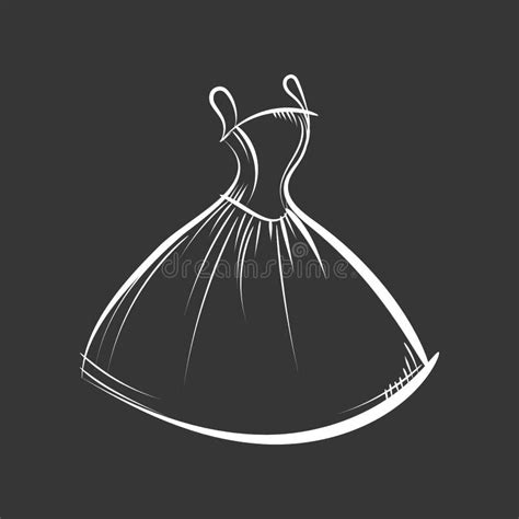 Ball Gown Hand Drawing Stock Vector Illustration Of Evening 72942958