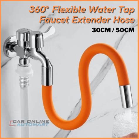 Faucet Water Tap Pipe Hose Extender Extension Flexible Adjustable