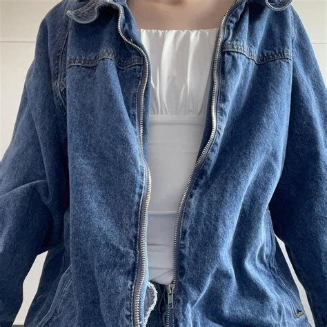 Princess Polly Blue Denim Jacket CONDITION Depop