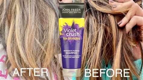 John Frieda Purple Shampoo Before And After