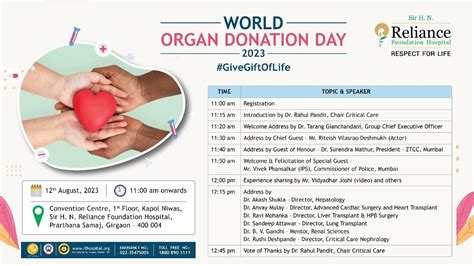 World Organ Donation Day Event 2023 Givetoflife Youtube