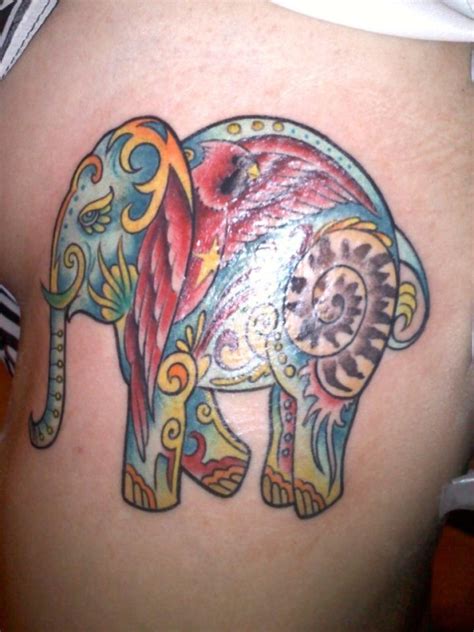 colorful-elephant-tattoo - Flawssy