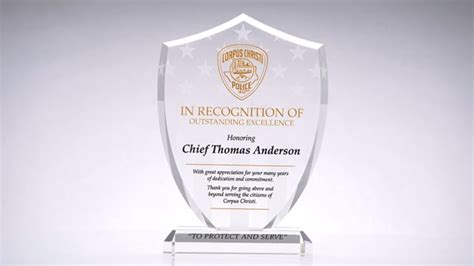 Unique Police Recognition Plaques And Sample Wordings DIY Awards