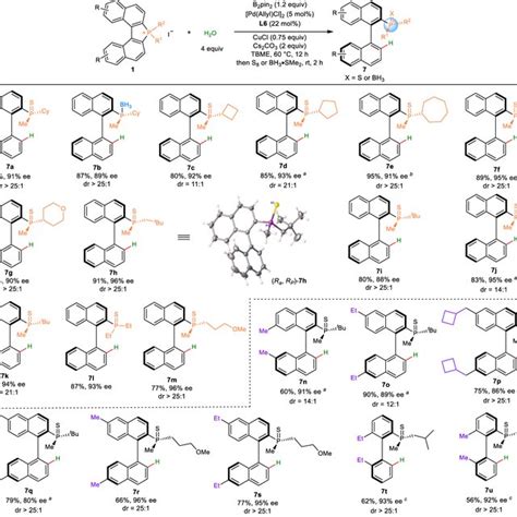 Substrate Scope Of Enantioselective Alkynylation Of CP Bond Reaction