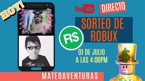 Sorteo De Robux En Directo Donando Robux En Vivo Youtube