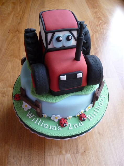 Red Tractor Cake Uk Facebo Flickr