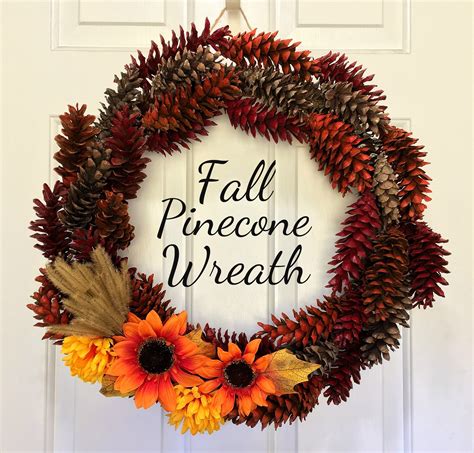 20+ Fall Wreaths With Pine Cones