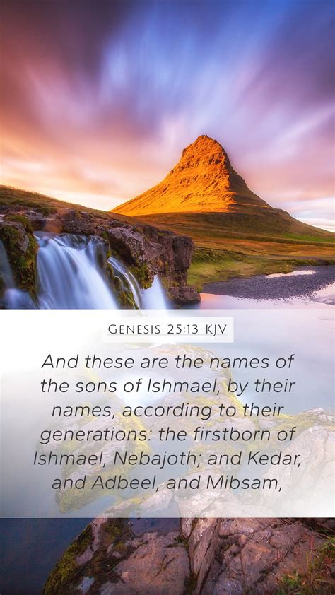 Genesis 2513 Kjv Mobile Phone Wallpaper And These Are The Names Of