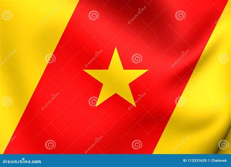 Flag of Amhara Region, Ethiopia. Stock Illustration - Illustration of ...