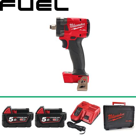 Milwaukee M18FIW2F 18V ½ 339Nm Impact Wrench c w 2x5Ah Batt Protrade