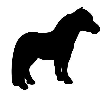 Black Pony Silhouette Free Stock Photo Public Domain Pictures