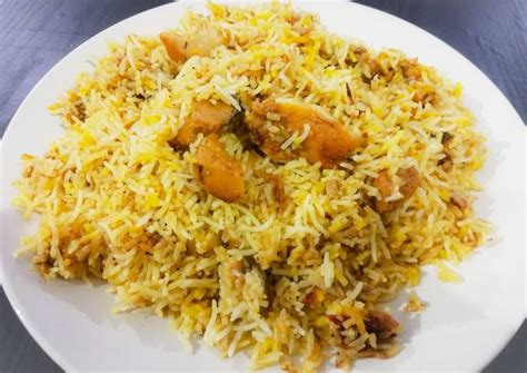 Fried Chicken Biryani Recipe by Noor - Cookpad