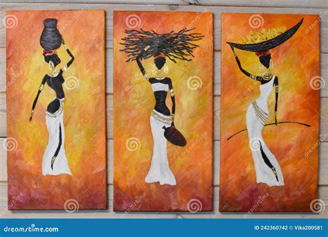 Oil Painting On Canvas African Woman Modern Interior Painting African