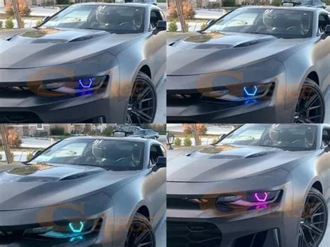 4x Angel Eyes Expamp Camaro Led Drl Formato Tipo Hexagonal