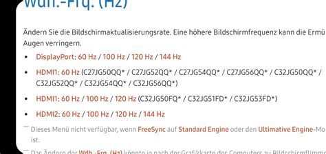 I have a samsung 144hz monitor, but cant access the refresh rate ...
