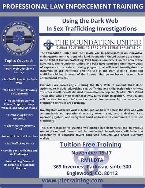 Plet Using The Dark Web In Sex Trafficking Investigations Rocky