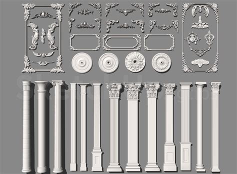 6562 Free Sketchup Columns Model Download