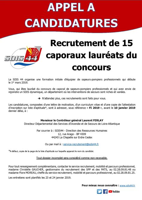 Sapeurs Pompiers On Twitter Recrutement Le Sdis Recrute