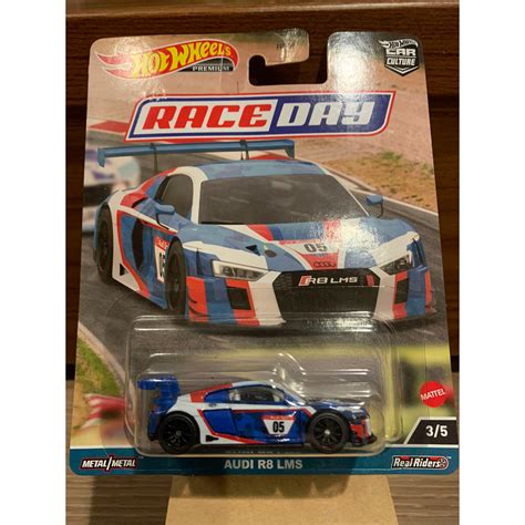 熱狗本舖風火輪 hot wheels 汽車文化 賽道日 race day 奧迪 audi r lms 精裝 膠胎 蝦皮購物