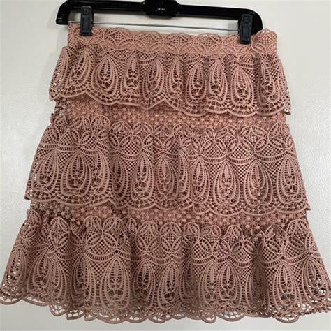 Self Portrait Skirts Selfportrait Lace Skirt Poshmark