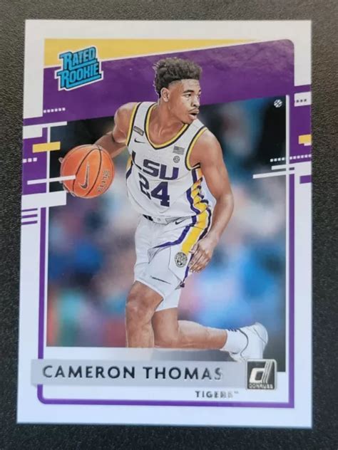 2021 PANINI CHRONICLES Donruss Draft Picks CAMERON THOMAS Recrue