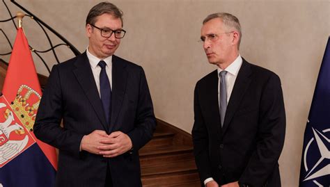 NATO Secretary General Jens Stoltenberg met President Aleksandar Vučić