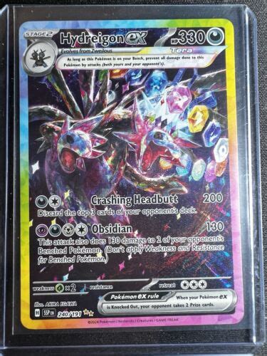 Hydreigon Ex 240 191 Full Art Rare Pokemon Surging Sparks SV8 EBay