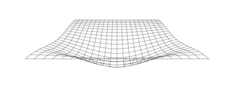 Net With Convex Effect Distorted Grid Surface Mesh Warp Texture