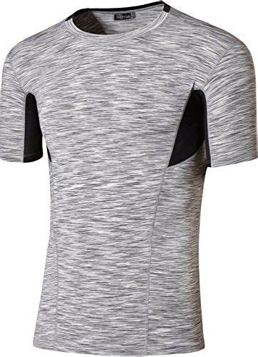 Jeansian Men S Sport Slim Quick Dry Short Sleeves Compres Https