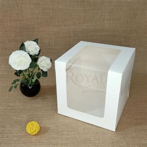 Gram Cake Box With Window L Shape X X White Color At Rs