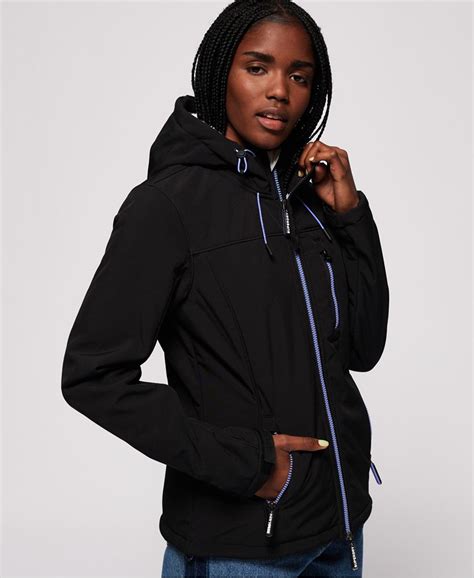 Womens Winter Hooded Sd Windtrekker Jacket In Black Superdry Uk