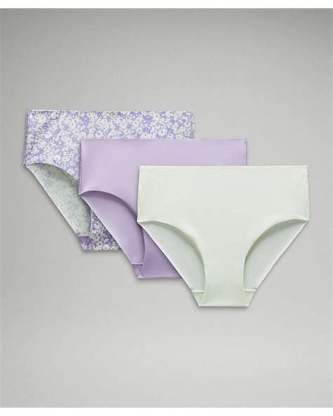 Lululemon Athletica Invisiwear High Rise Bikini Underwear Pack In