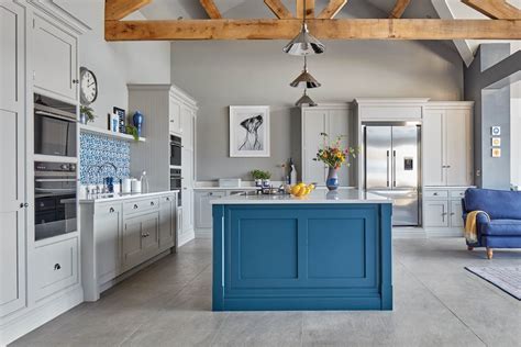 Blue Fitted Kitchen Tom Howley