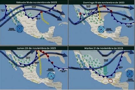 Fin de semana con dos frentes fríos al norte de México