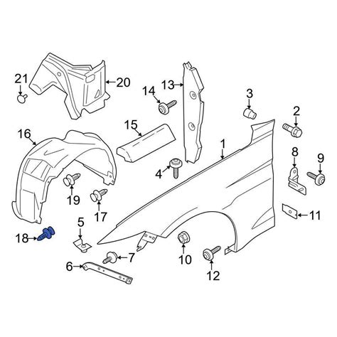 Visualize The Components Of A Ford Mustang Body Parts Diagram