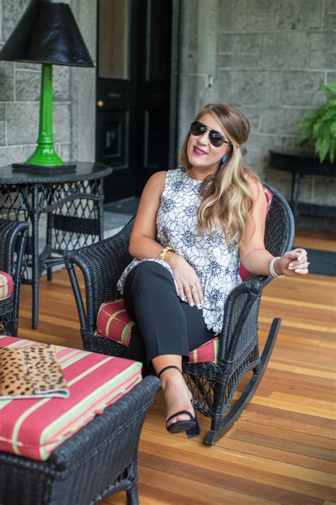 Black And White Floral Peplum Top Coffee Beans And Bobby Pins