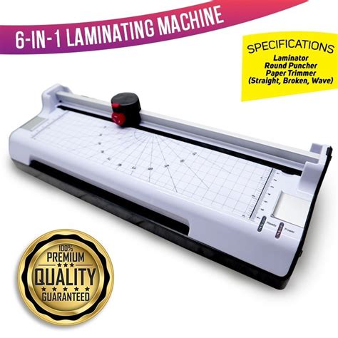 Promo Package A4 Size 6in1 Hot Cold Laminator 1 Pack QUAFF