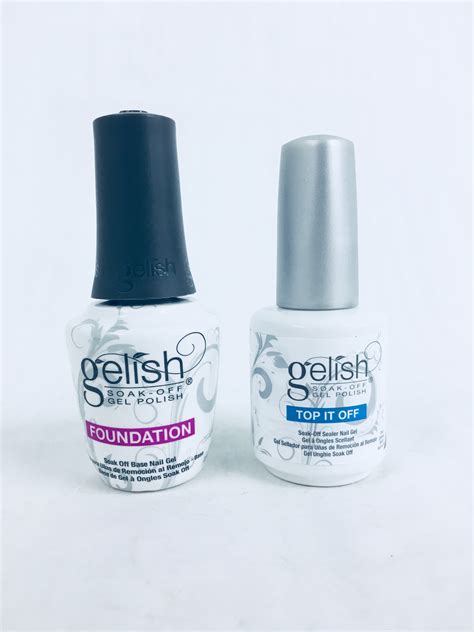 Harmony Gelish Dynamic Duo Top It Off 15ml And Foundation 15ml Kit Base