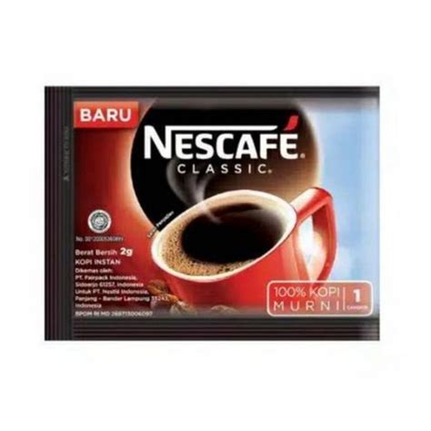 Kopi Nescafe Classic Sachet Gr Isi Pcs Renceng Shopee Indonesia