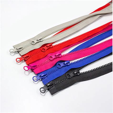 Titanium Alloy Metal Double Head Zipper 5pcs