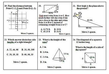 Math Board Game - Pythagorean Theorem by Hilda Ratliff | TpT