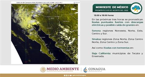 Conagua Clima On Twitter ⛈️ Se Pronostican Lluvias Fuertes