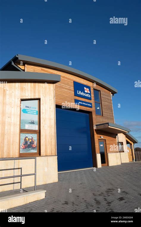 RNLI Lifeboat Station At Wells On Sea North Norfolk England Stock Photo