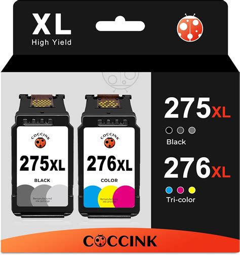 Coccink 275xl 276xl Xl Ink Cartridge For Canon Pixma Ts3720 Ts3722 Tr4720 Tr4722