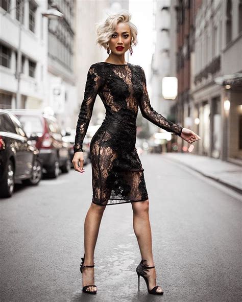 Lace Embrace Heading Out In Houseofcb Dress Black Lace Bodycon